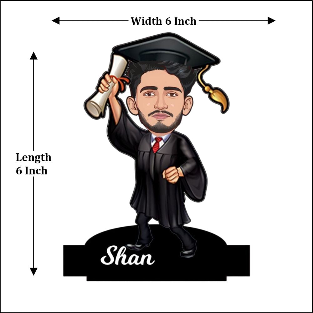 Customized Graduation Boy Caricature - 4