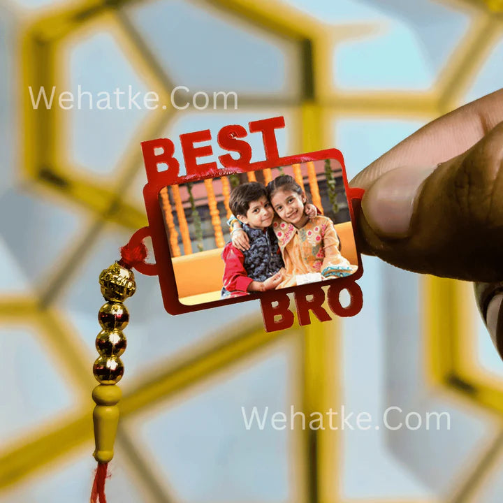 Personalized Best Bro Photo Rakhi .
