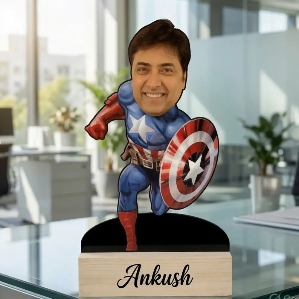 Personalized Superhero Standee with Name