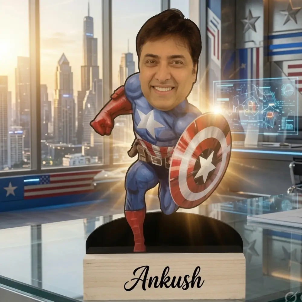 Personalized Superhero Standee with Name