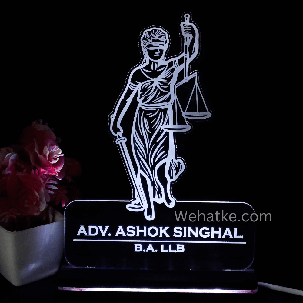 Customized 3D illusion lamp for Lawyers & advocates - 5