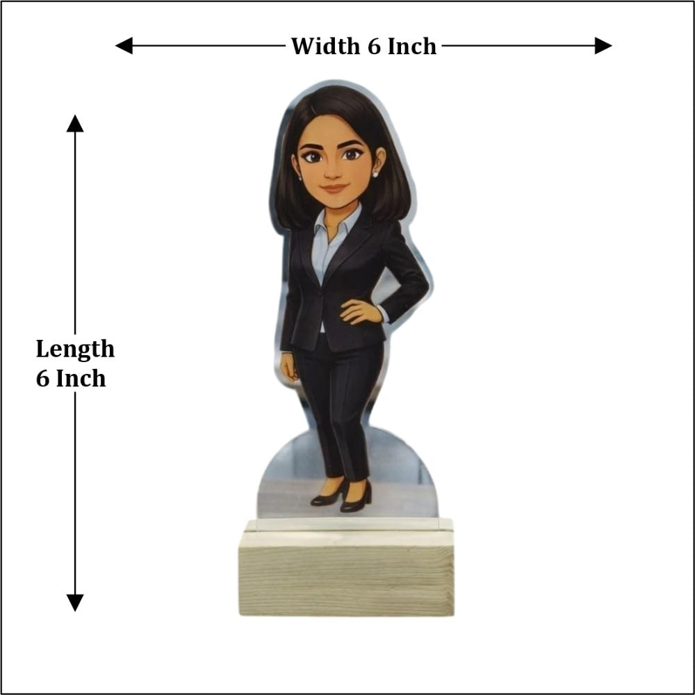 Caricature Acrylic Standee for Women - 5