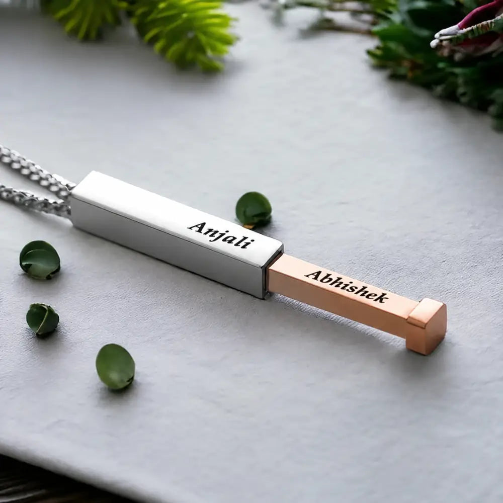 Personalized Name Necklace For Couple