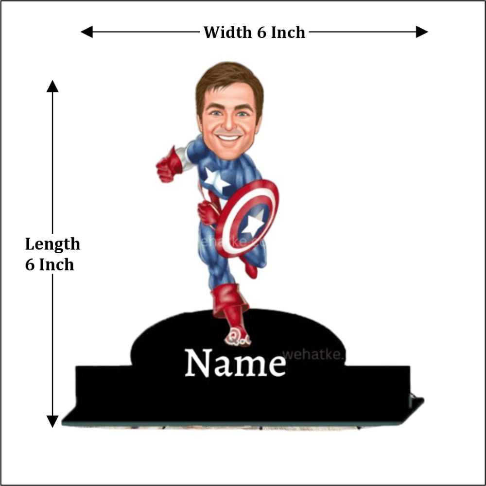 Customized caption America caricature - 4
