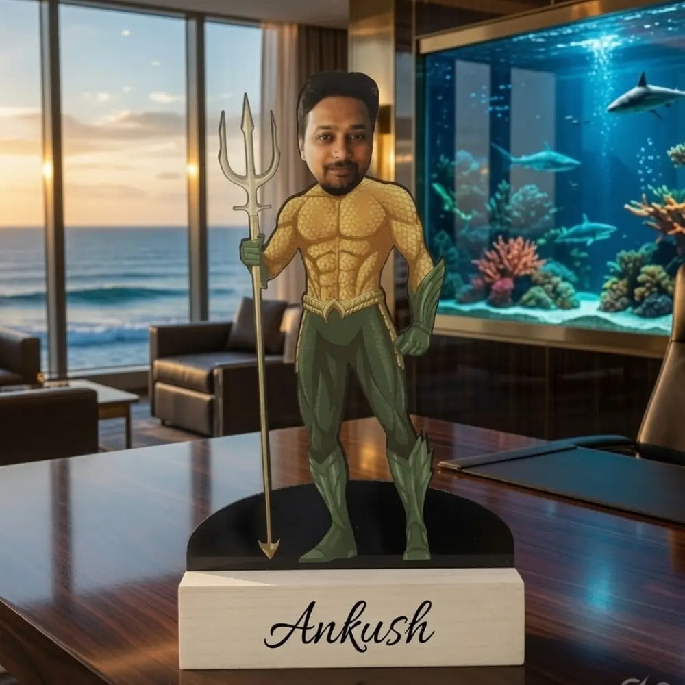 Custom Superhero Caricature with Name .
