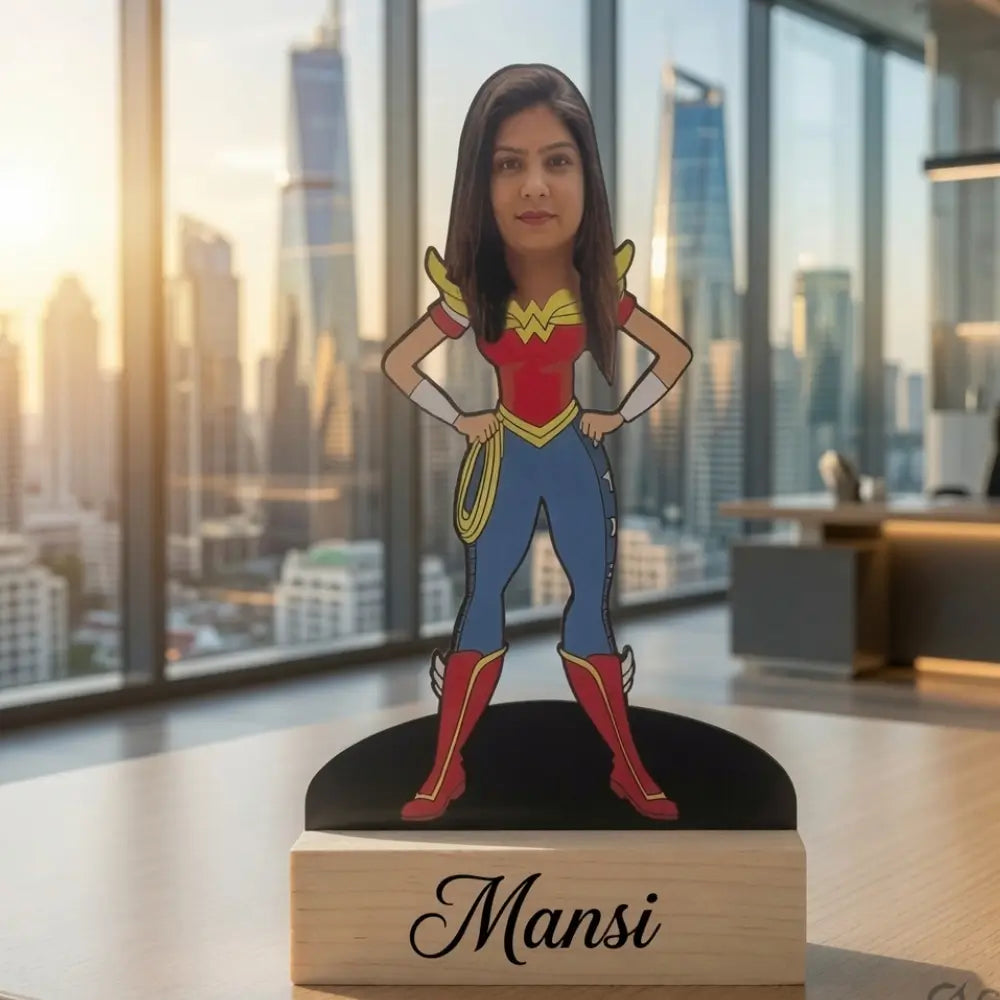 Custom Wonder Woman Photo Caricature |