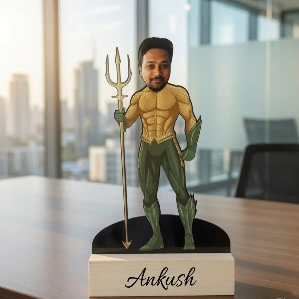 Custom Superhero Caricature with Name .