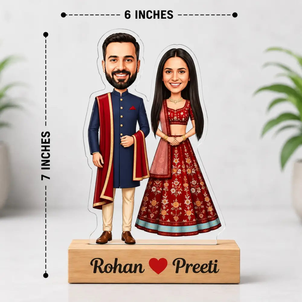 Customized Couple wedding caricature