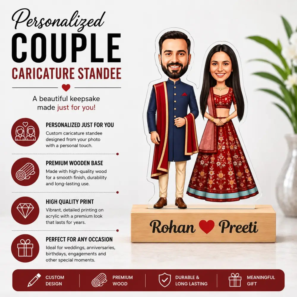 Customized Couple wedding caricature