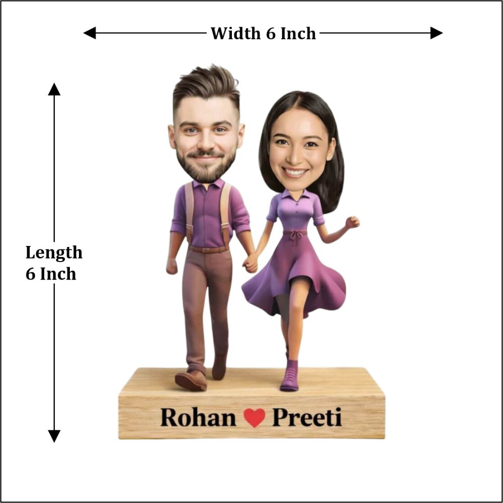 Couple Caricature Table Top - 6
