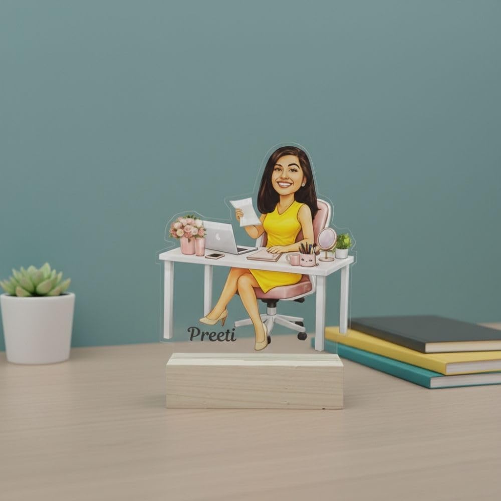 Personalized Office Desk Caricature - 2