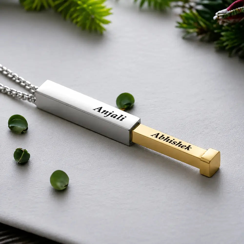 Personalized Name Necklace For Couple