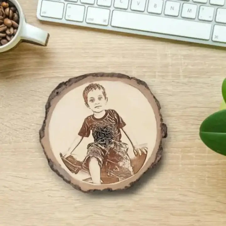 Personalized Wooden Photo Slice