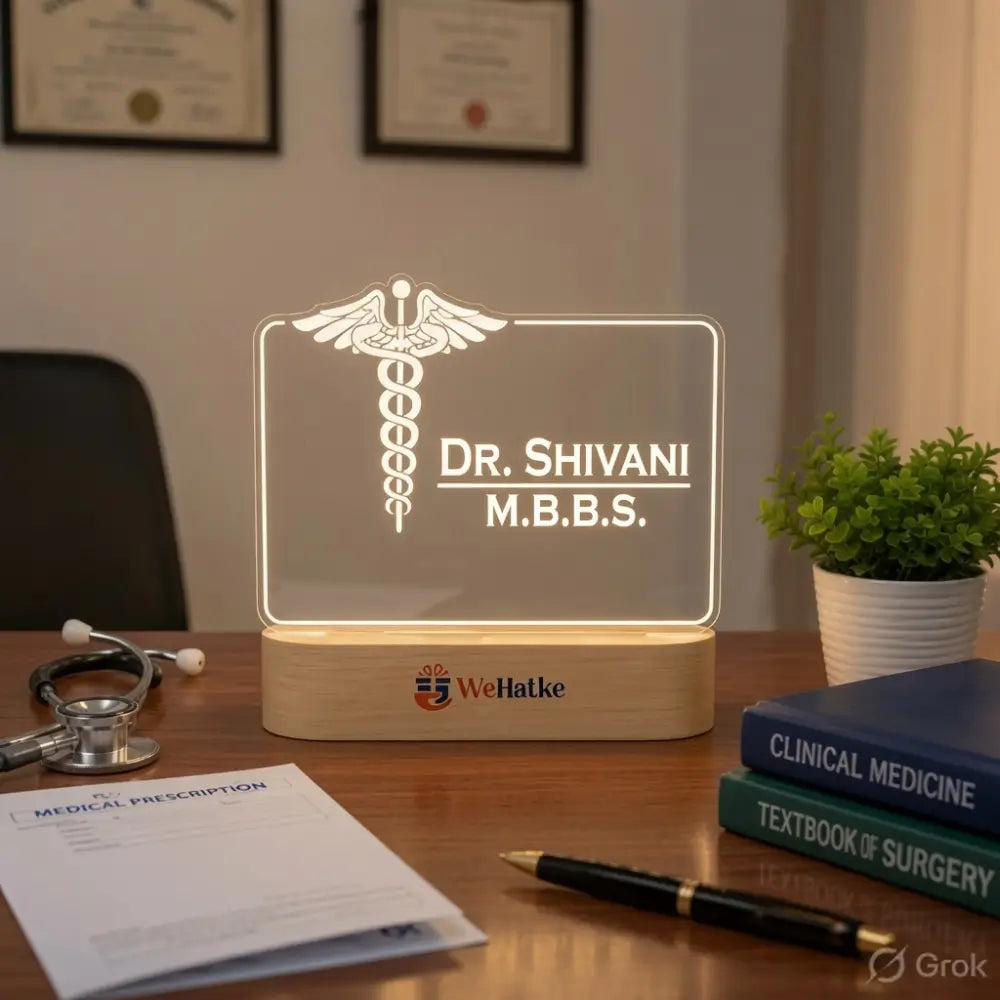 Customized 3D illusion lamp for doctor