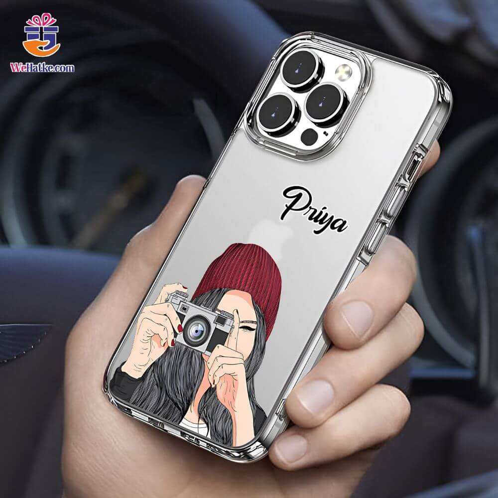 Customized Back Case For Girl With Vintage Camera