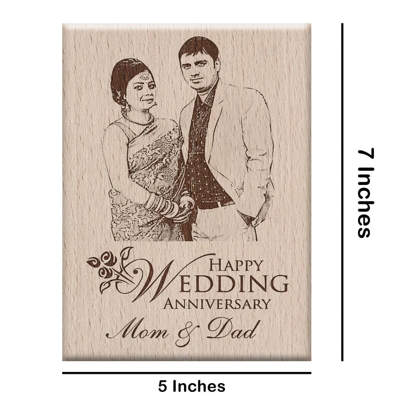 Custom Engraved Anniversary Gift for Parents |