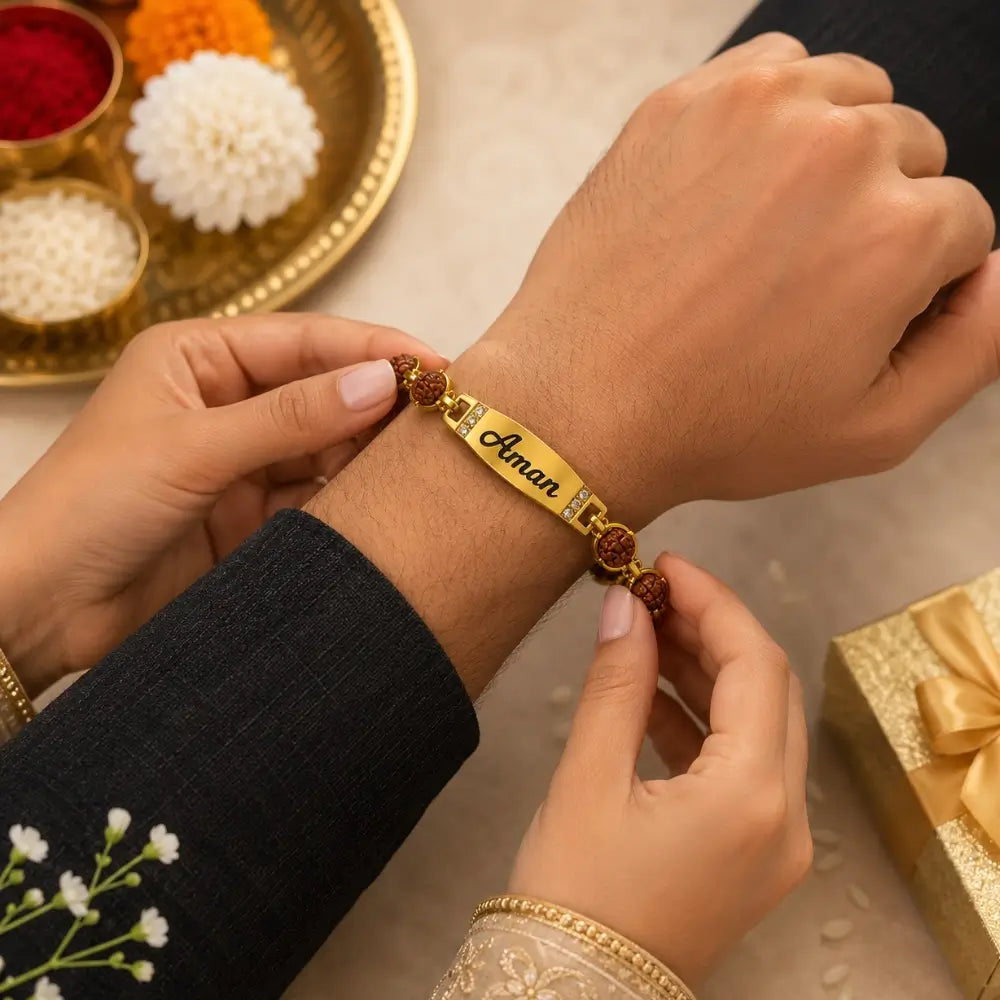 Personalized Name Bracelet .