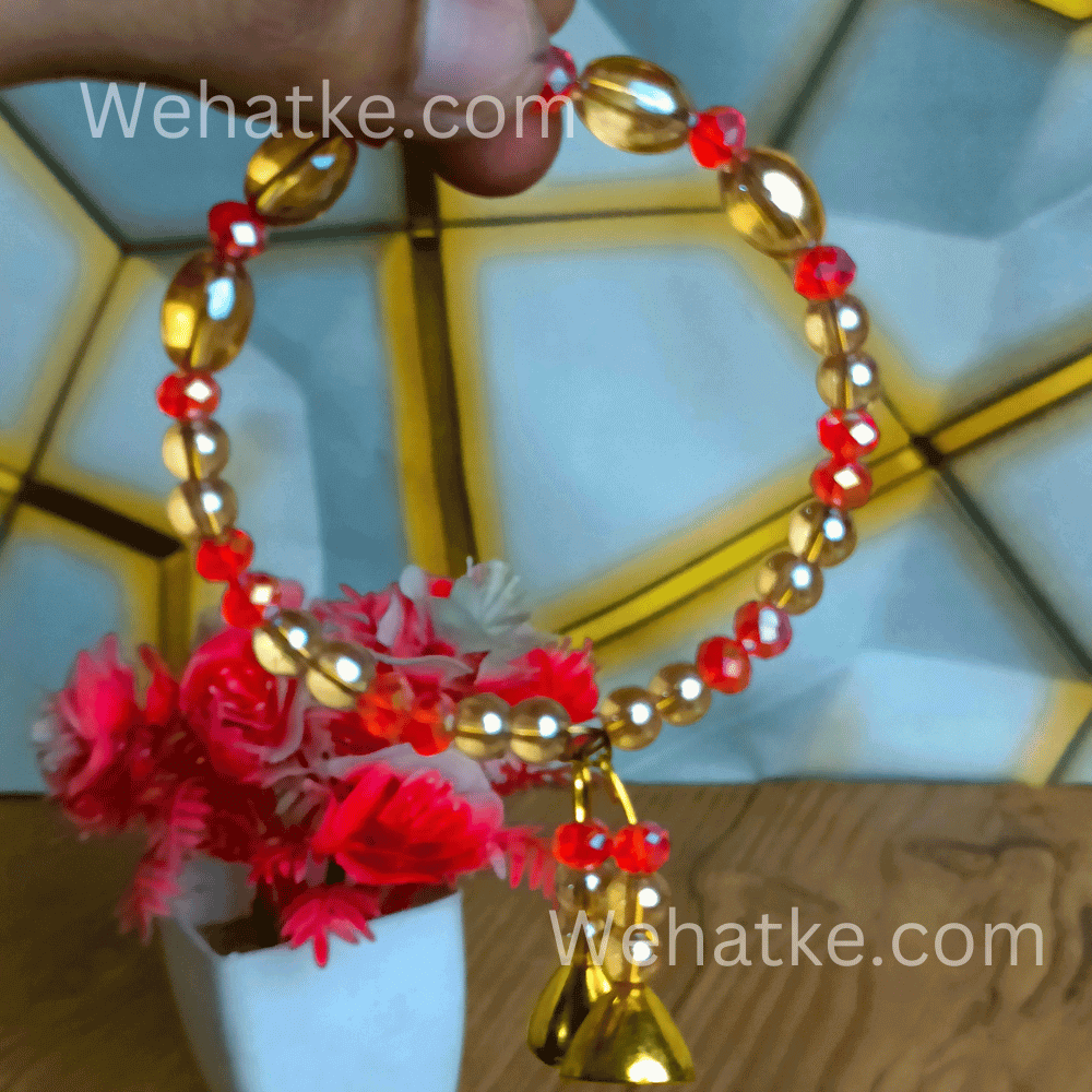 Stylish Dual Crystal Bracelet / Rakhi For Women And Girls - 4
