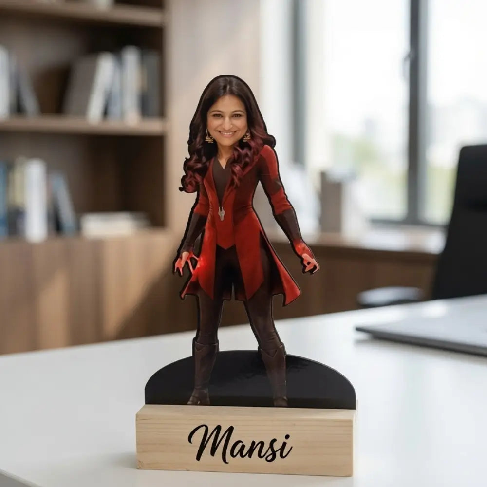 Personalized Scarlet Witch Photo Caricature .