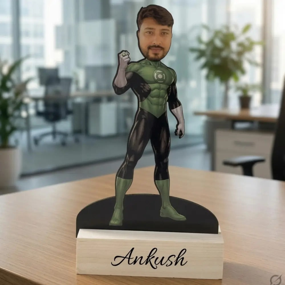 Green Lantern Personalized Caricature Gift |