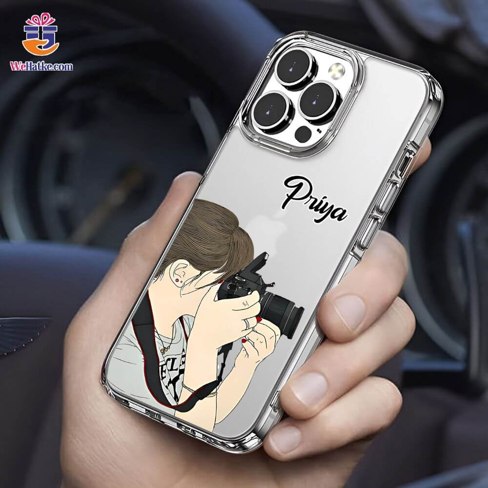 Customized Back Case For Girl Wirth Camera