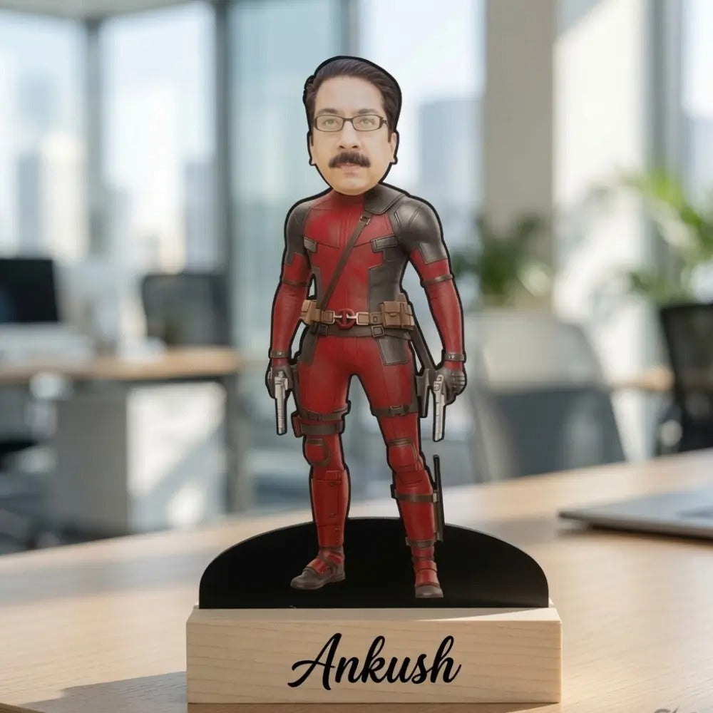 Personalized Deadpool Caricature Standee |