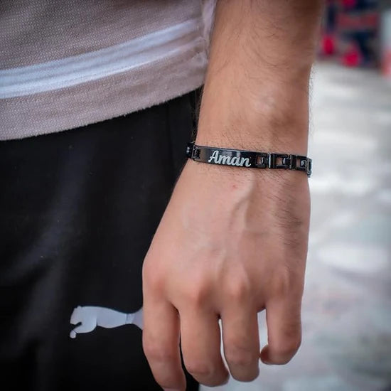 Custom Engraved Stainless Steel Bracelet