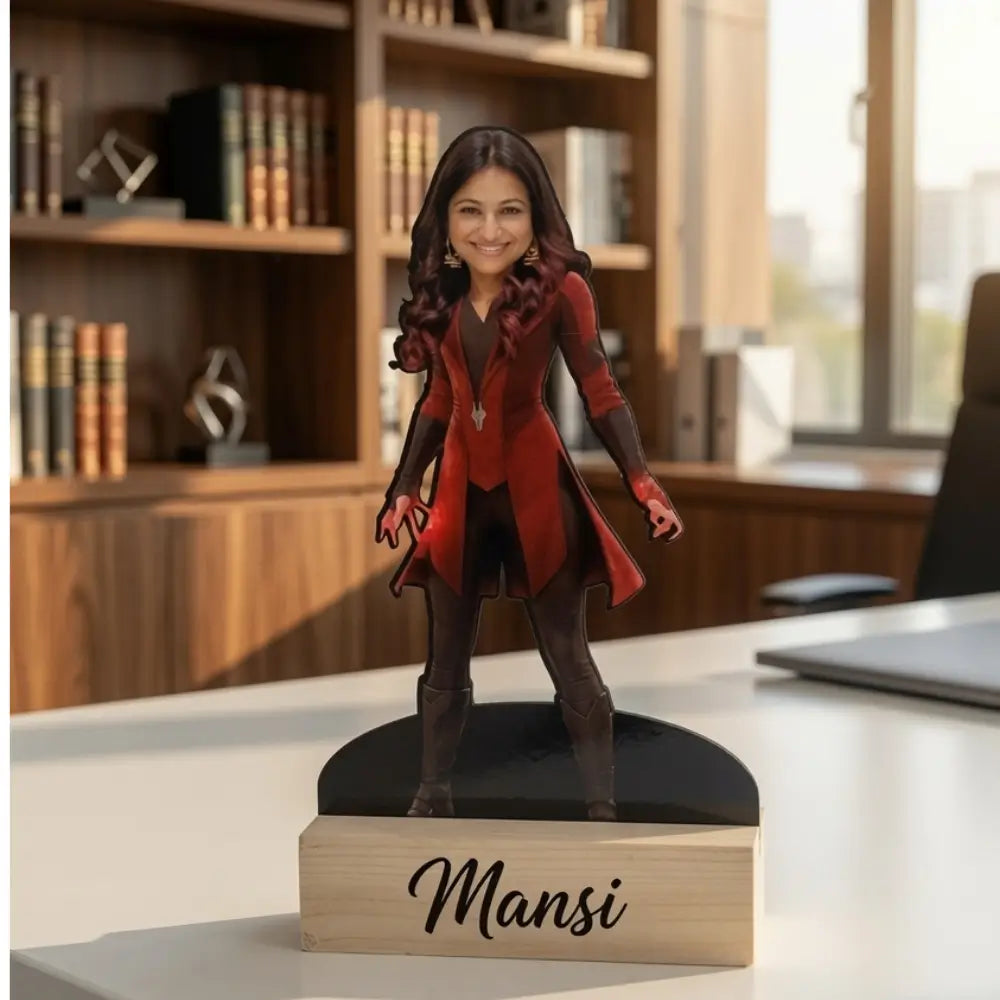 Personalized Scarlet Witch Photo Caricature .