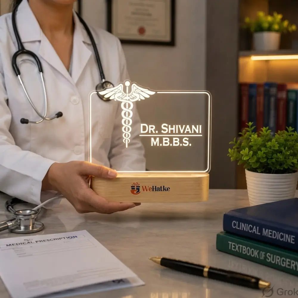 Customized 3D illusion lamp for doctor