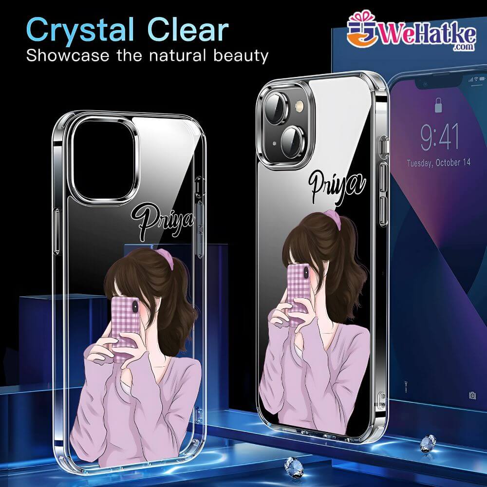 Customized Back Case For Girl With Phone - 4