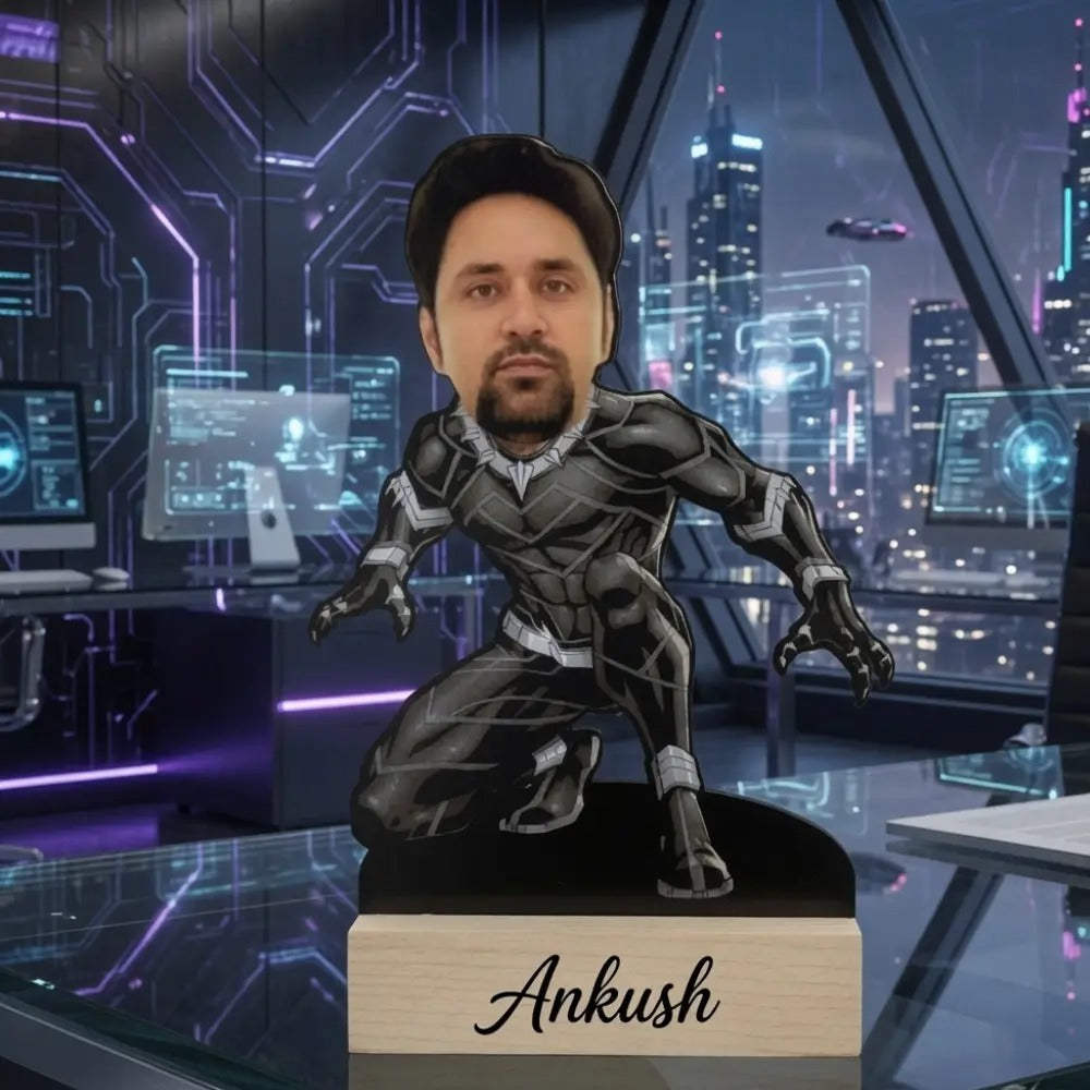 Custom Black Panther Photo Caricature |