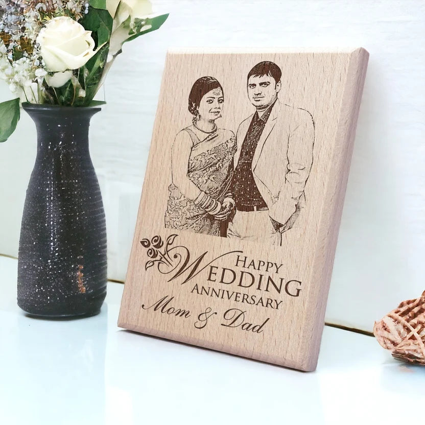 Custom Engraved Anniversary Gift for Parents |