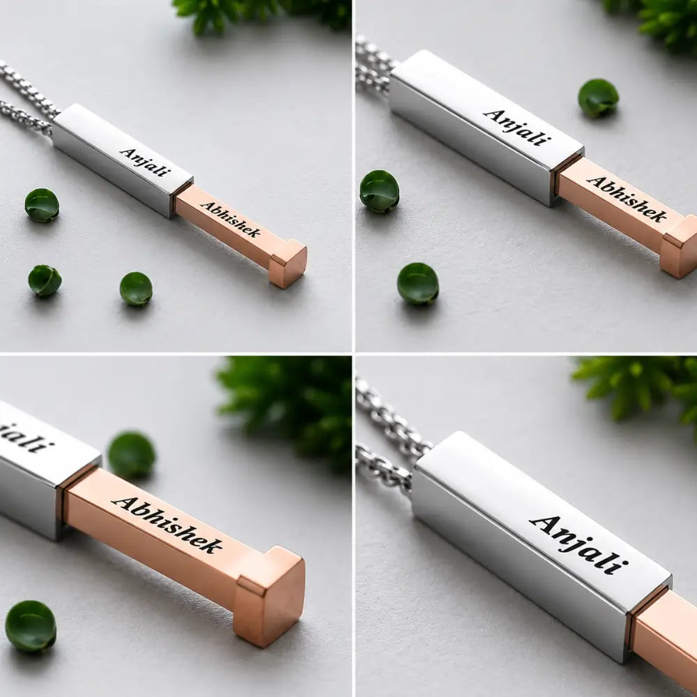Personalized Name Necklace For Couple