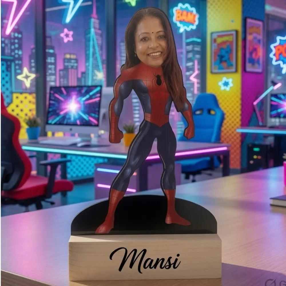 Personalized Spider-Man Caricature Standee |