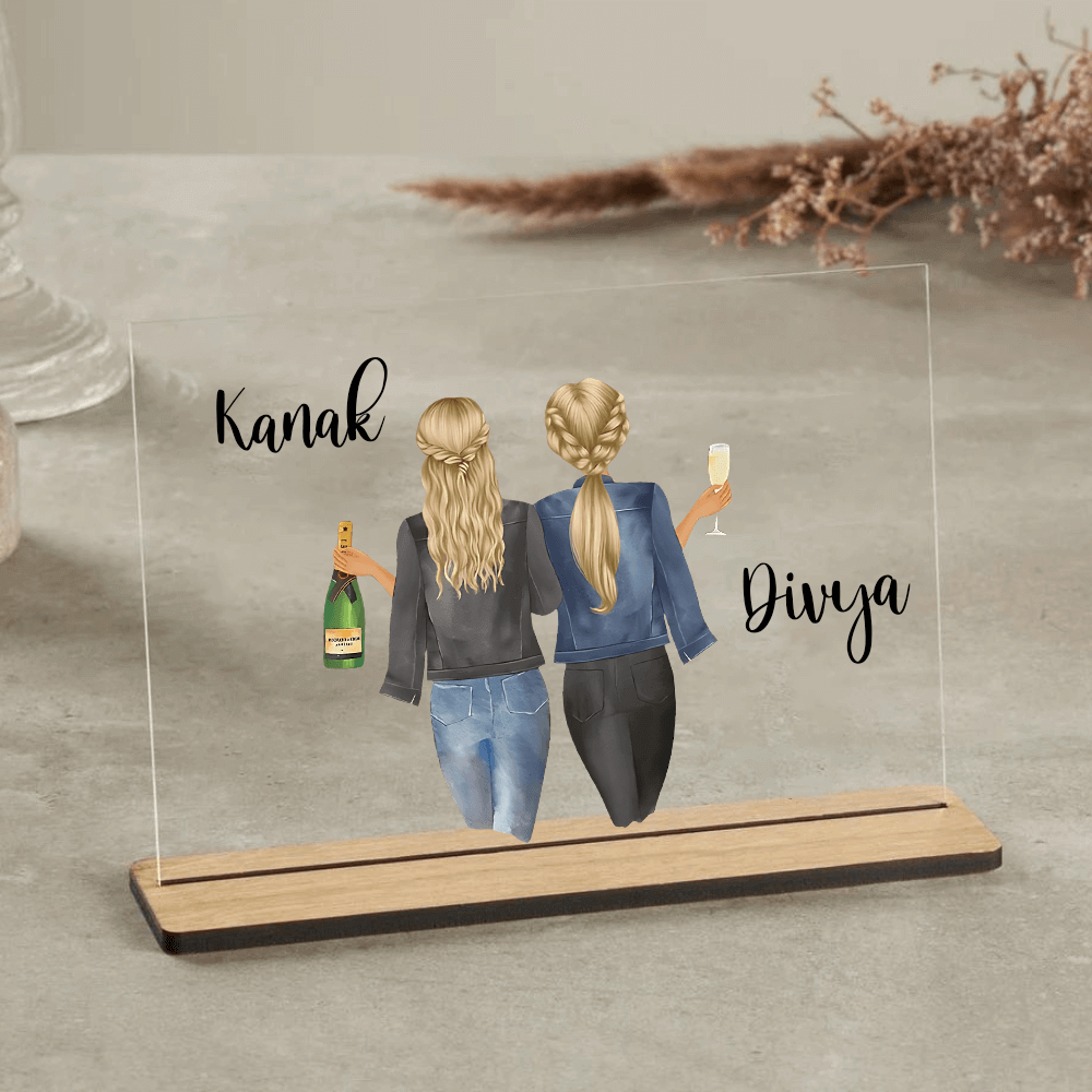 Customized table Top Plaque For Bestie - 2