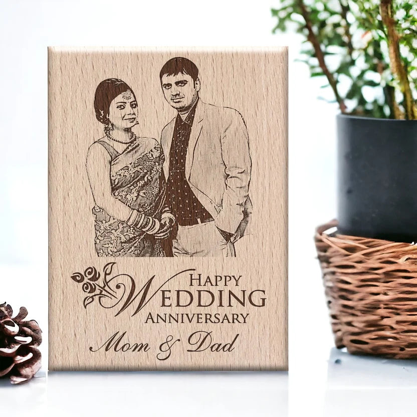 Custom Engraved Anniversary Gift for Parents |