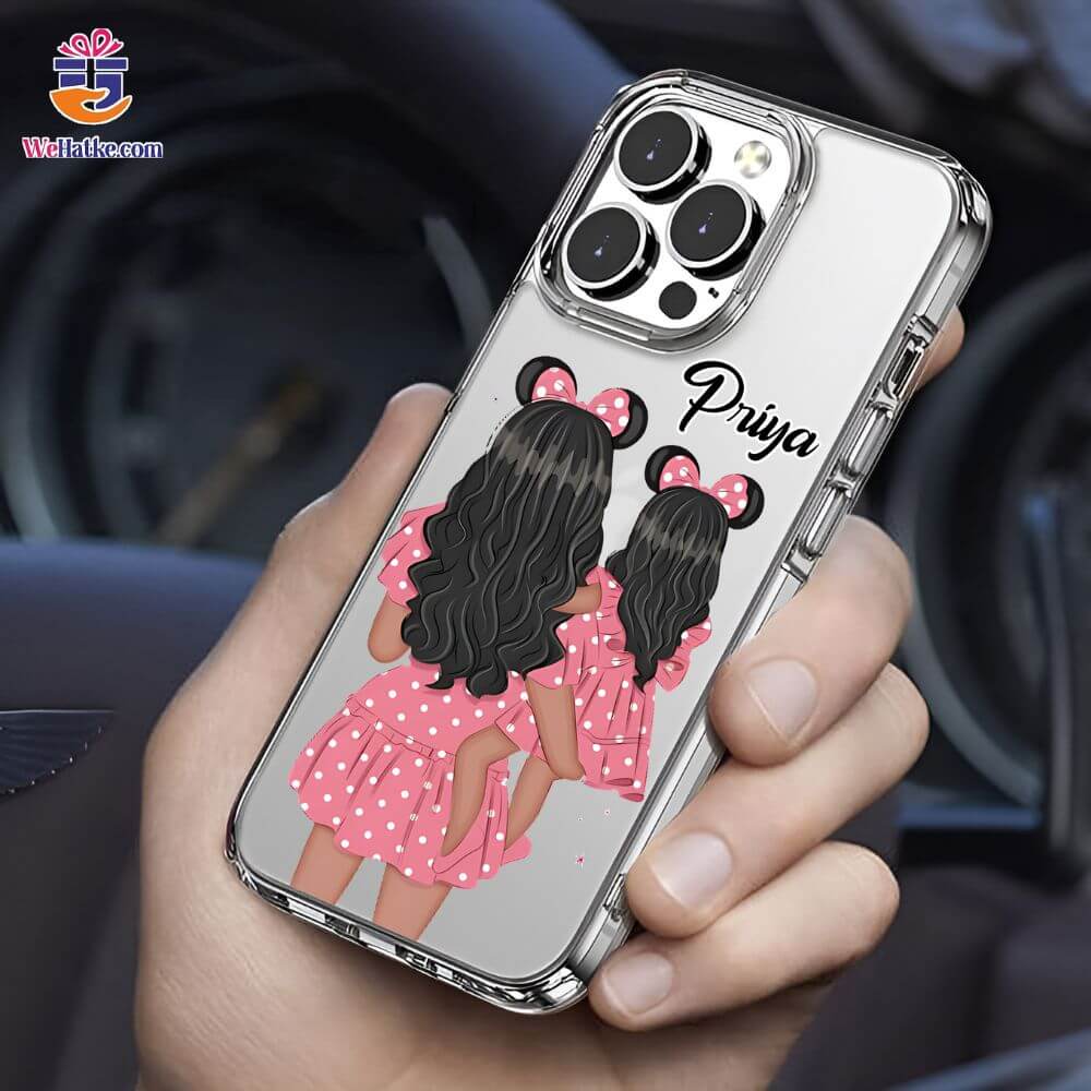 Customized Back Case For Mom And Daughter - 4