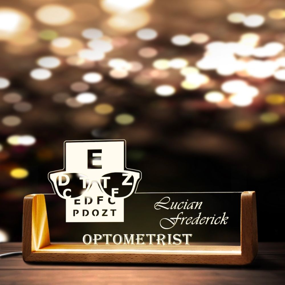 customized Optometry Desk Name Plate - 4
