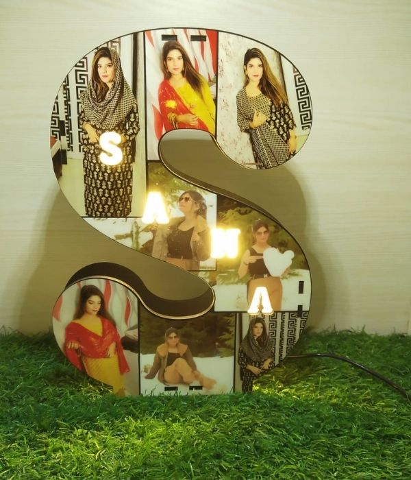 Customized Alphabet  LED letter with Name & photo - 2