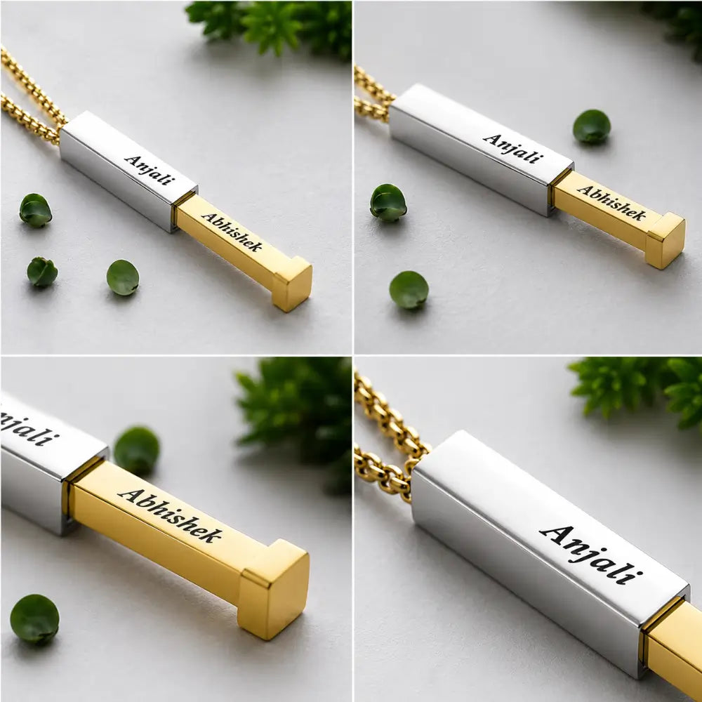 Personalized Name Necklace For Couple