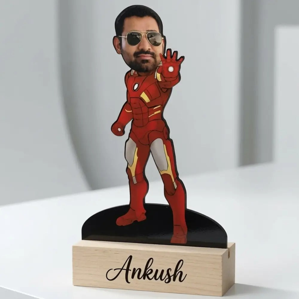Custom Iron Man Photo Caricature Standee