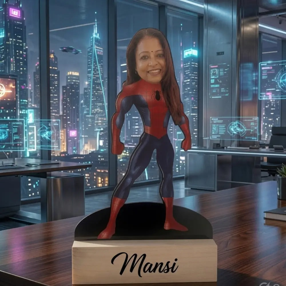 Personalized Spider-Man Caricature Standee |