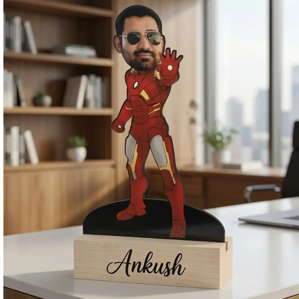 Custom Iron Man Photo Caricature Standee