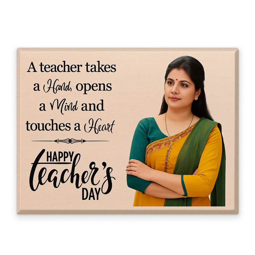 Custom Teacher’s Day Wooden Plaque - 2