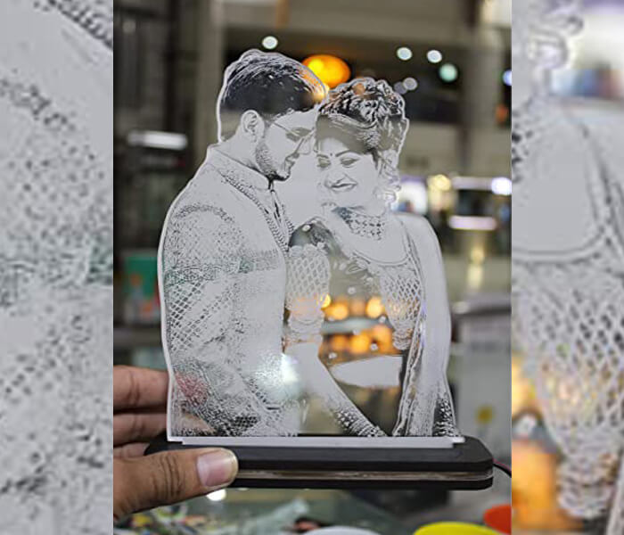 Personalized 3D Photo LAMP for couple - 3