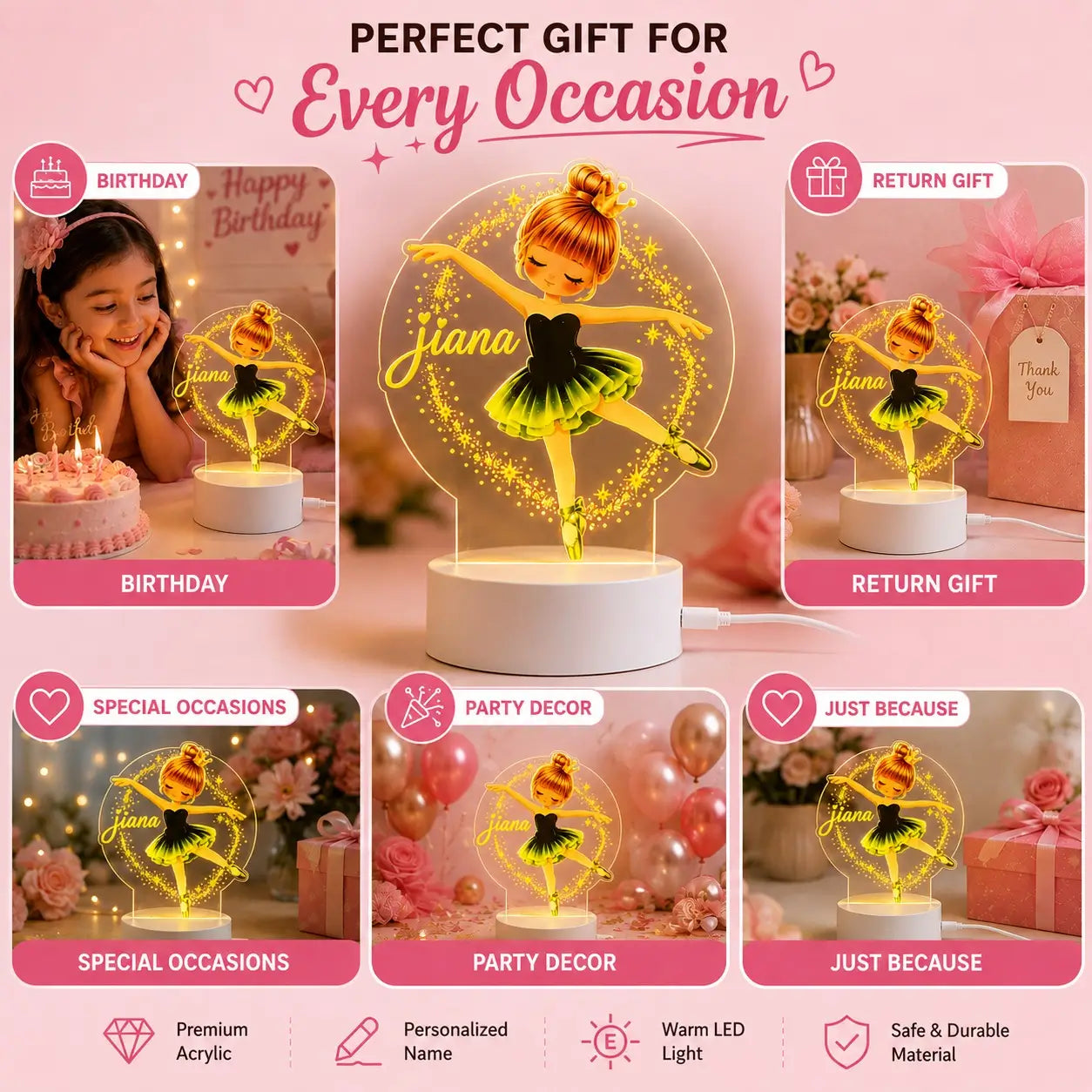 Cute Birthday Gift & Kids Room Decor .