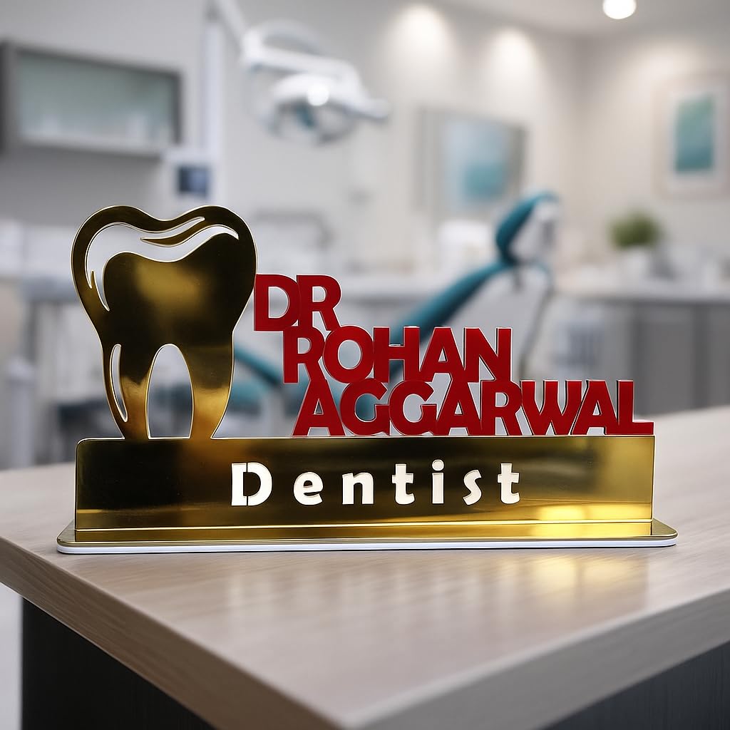 Customized Dentist Name Plate for Clinic - 5