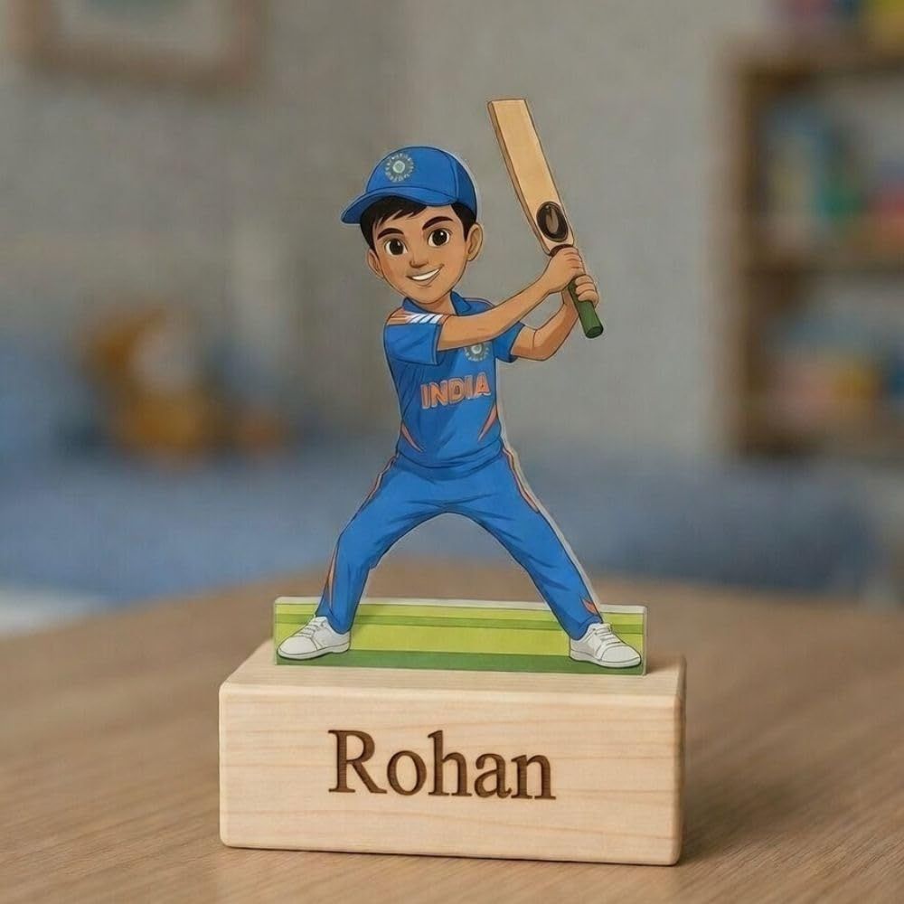 Cricket Player Caricature Standee