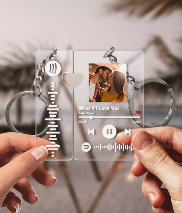 Customized Spotify keychain with scanner - 2