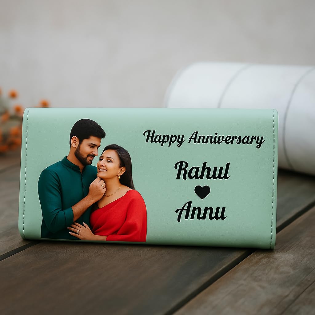 Personalized Anniversary & Wedding Wallet for Women - 4